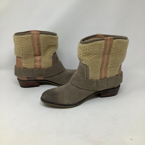 Anthropologie Kelsi Dagger Shearling Tempest boots 8 EUC - Picture 3 of 8